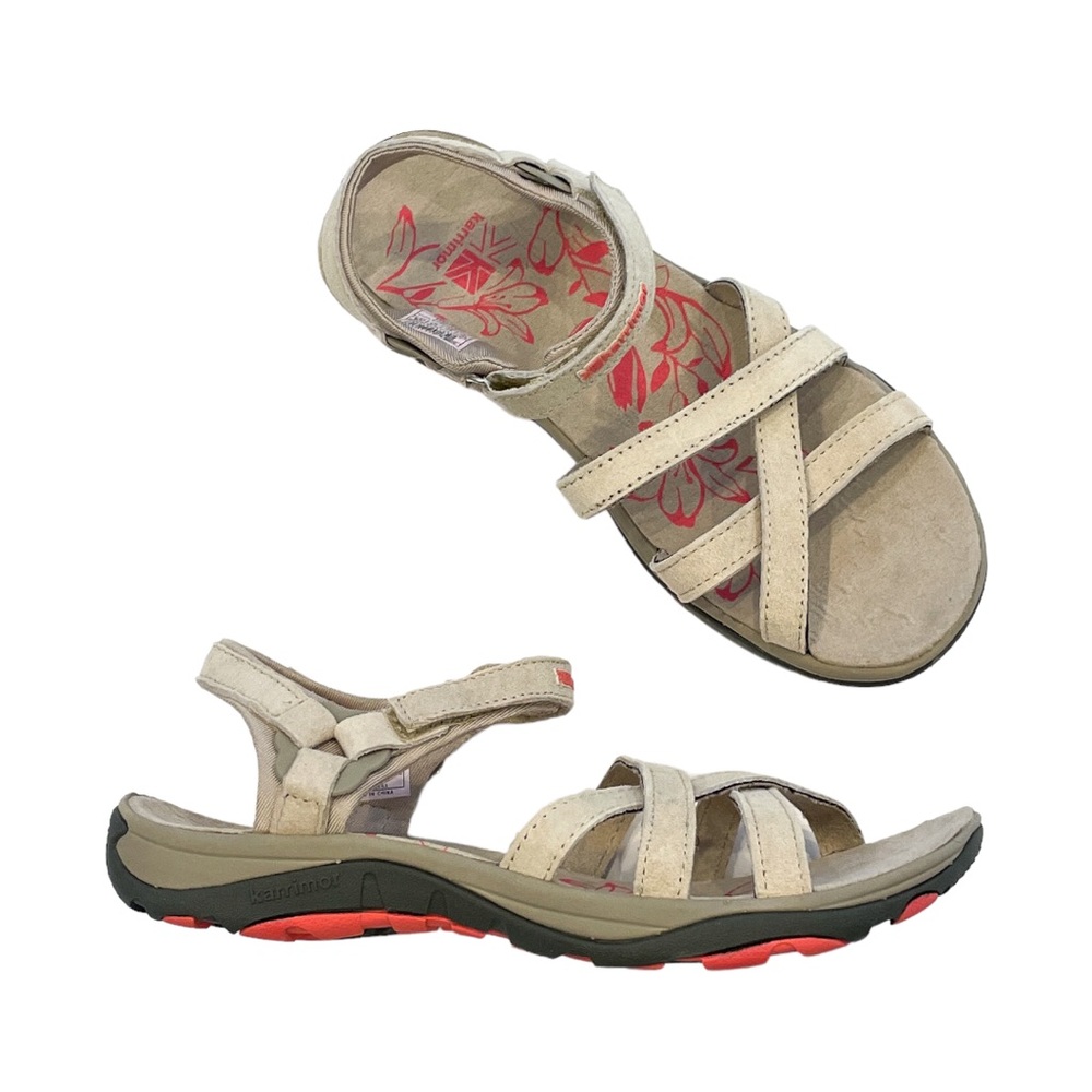 KARRIMOR Women's Salina Leather Hiking Sandals  Beige - Size 7